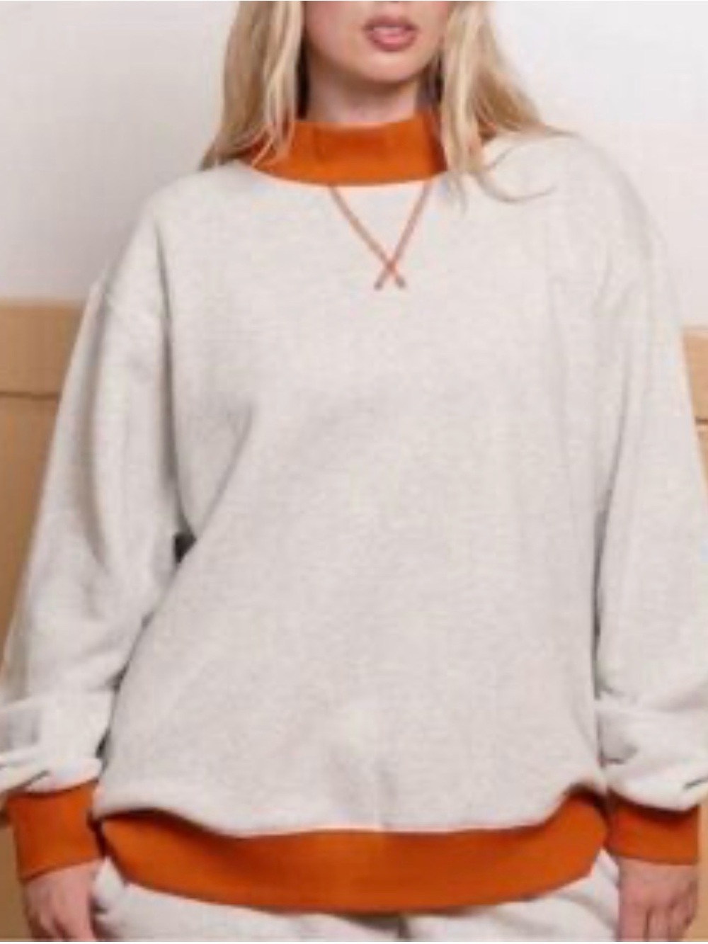 Parke Two Tone Mockneck